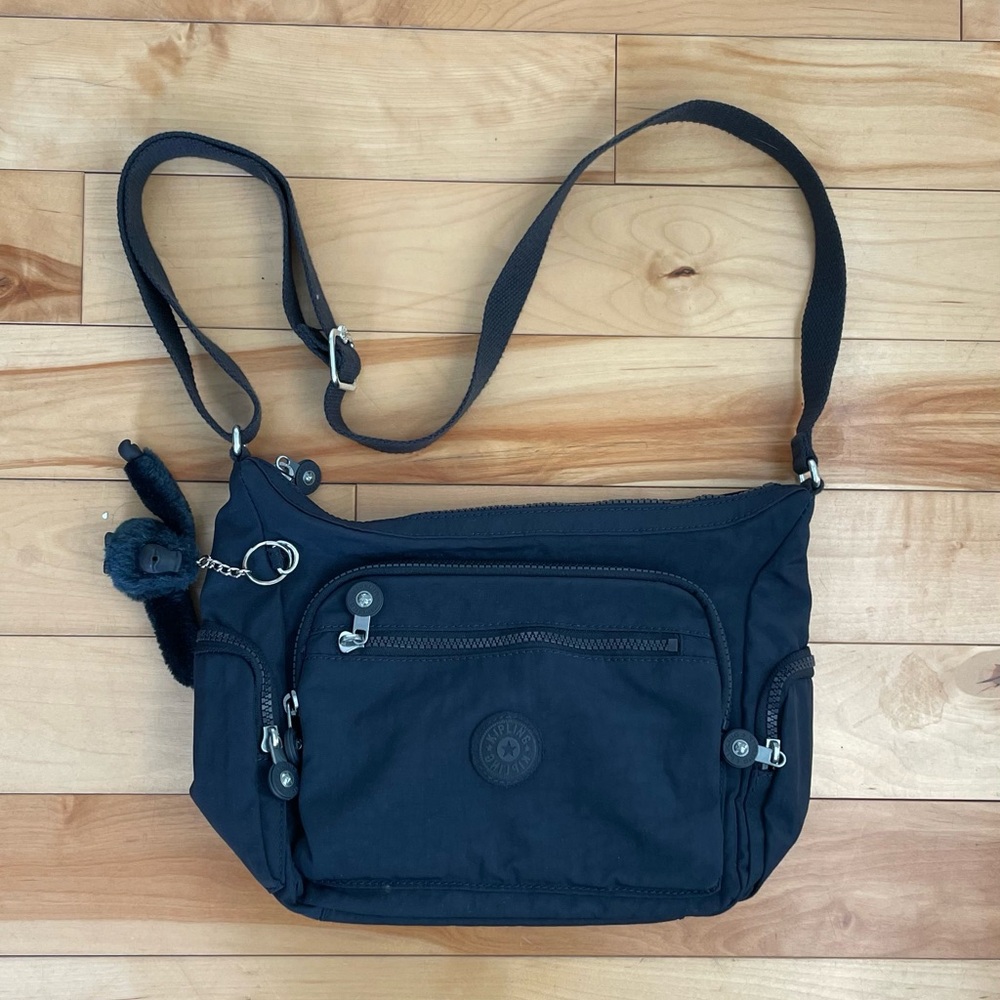 Kipling Navy Crossbody Bag with Adjustable Strap